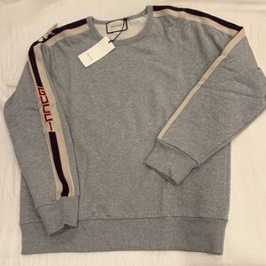Gucci Gray Men's Logo Sweatshirt